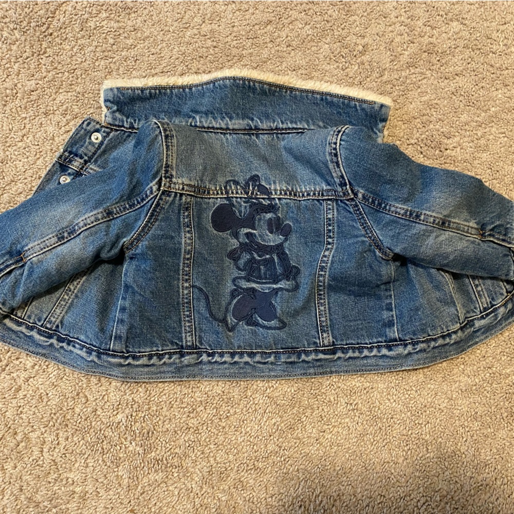 Sherpa Lined Disney Minnie Mouse Jean Jacket